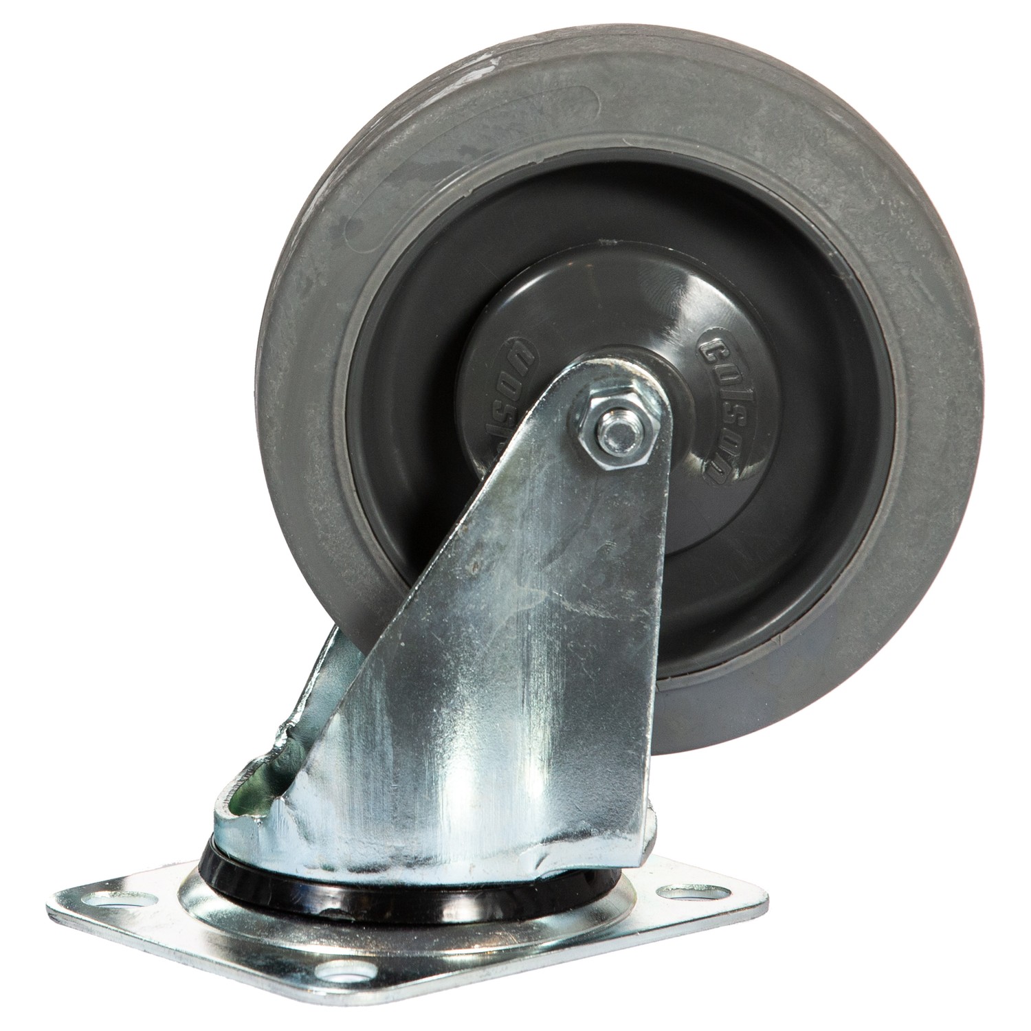 Zwenkwiel Medium duty rubber TPR 125 mm